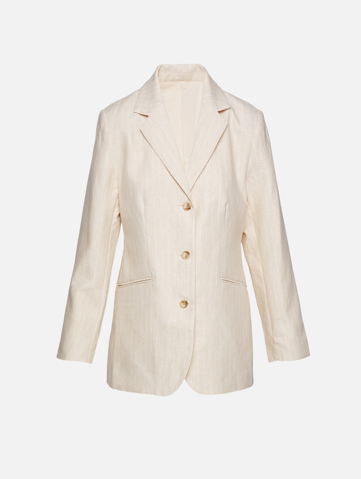 Leon Blazer,POSSE,BEIGE PINSTRIPE,Image 1