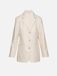 Leon Blazer,POSSE,BEIGE PINSTRIPE,Image 1