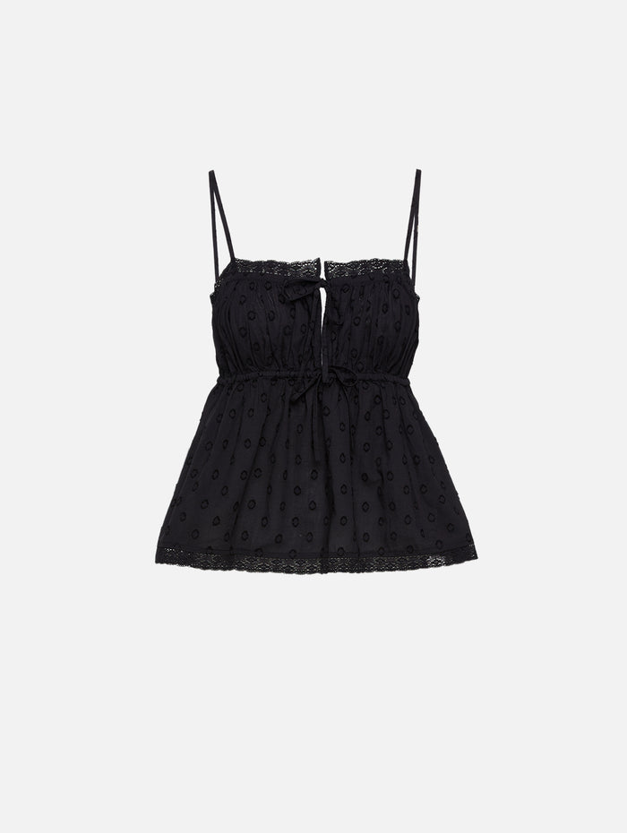 Quinn Top,ULLA JOHNSON,NOIR,Image 1