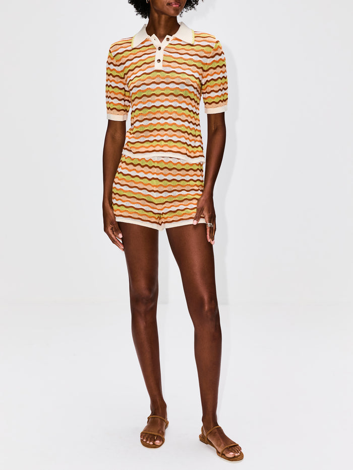 Mullu Short,ESCVDO,ORANGE/LIME,Image 1