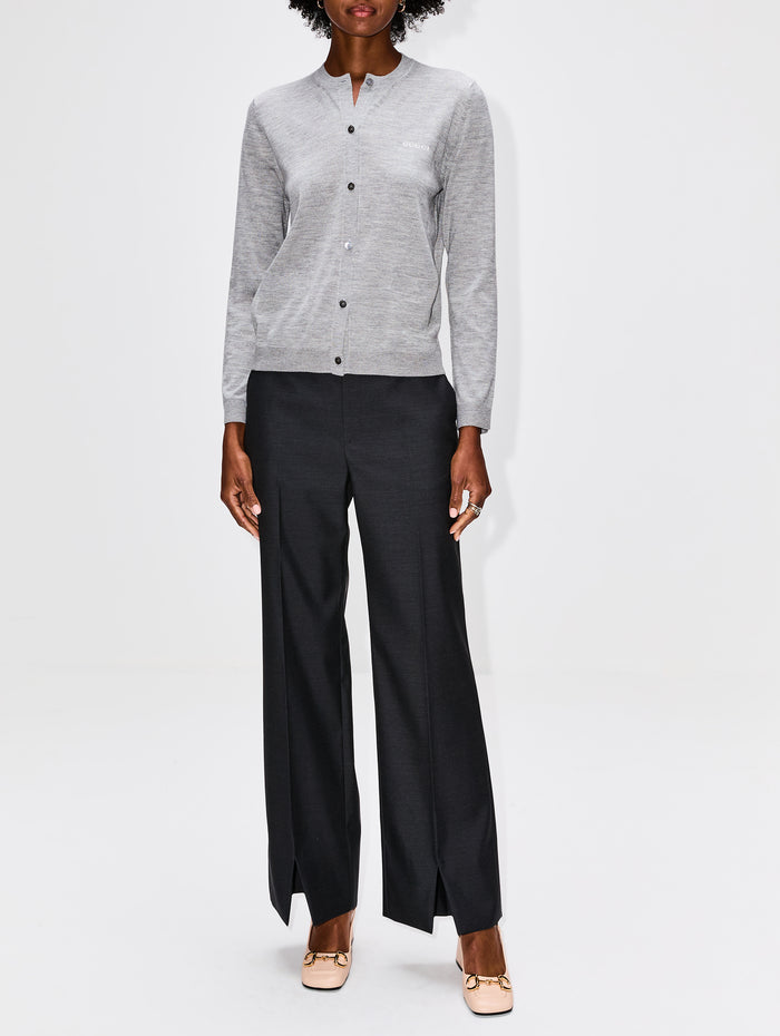 Light Dry Wool Pant,GUCCI,MEDIUM GREY,Image 1