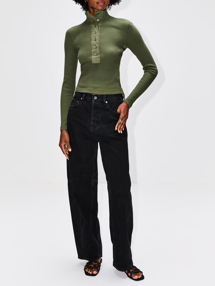 Baggy Jean,GUCCI,BLACK,Image 1
