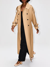 GG Double Breasted Coat,GUCCI,ARCHIVE BEIGE,Image 3