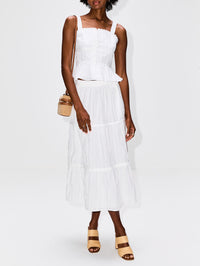 Corset Top,LA LIGNE,IVORY,Image 2
