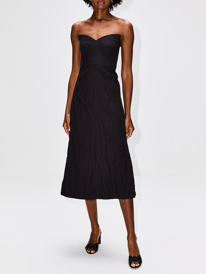 Baxter Dress,PARTOW,BLACK,Image 1