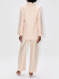 Leon Blazer,POSSE,BEIGE PINSTRIPE,Image 3