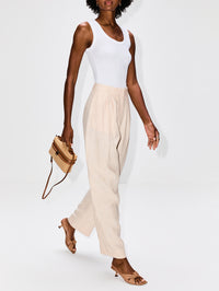Lucille Trouser,POSSE,BEIGE PINSTRIPE,Image 3