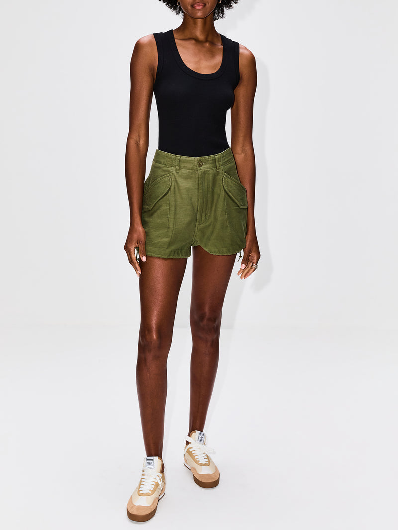 OLIVE SATEEN