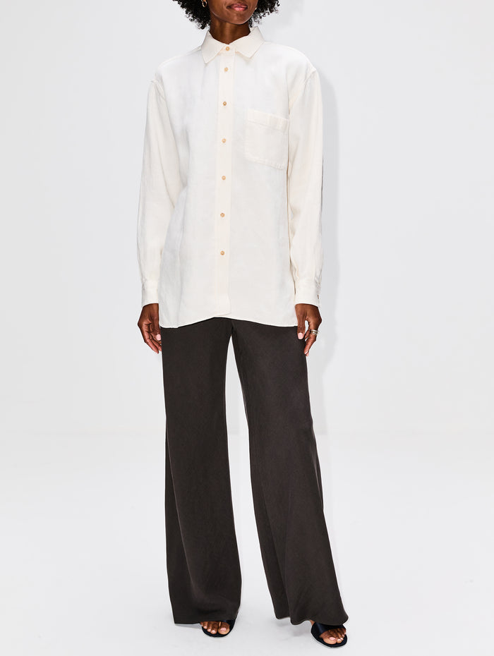 Nesson Shirt,THE ROW,WHITE,Image 1