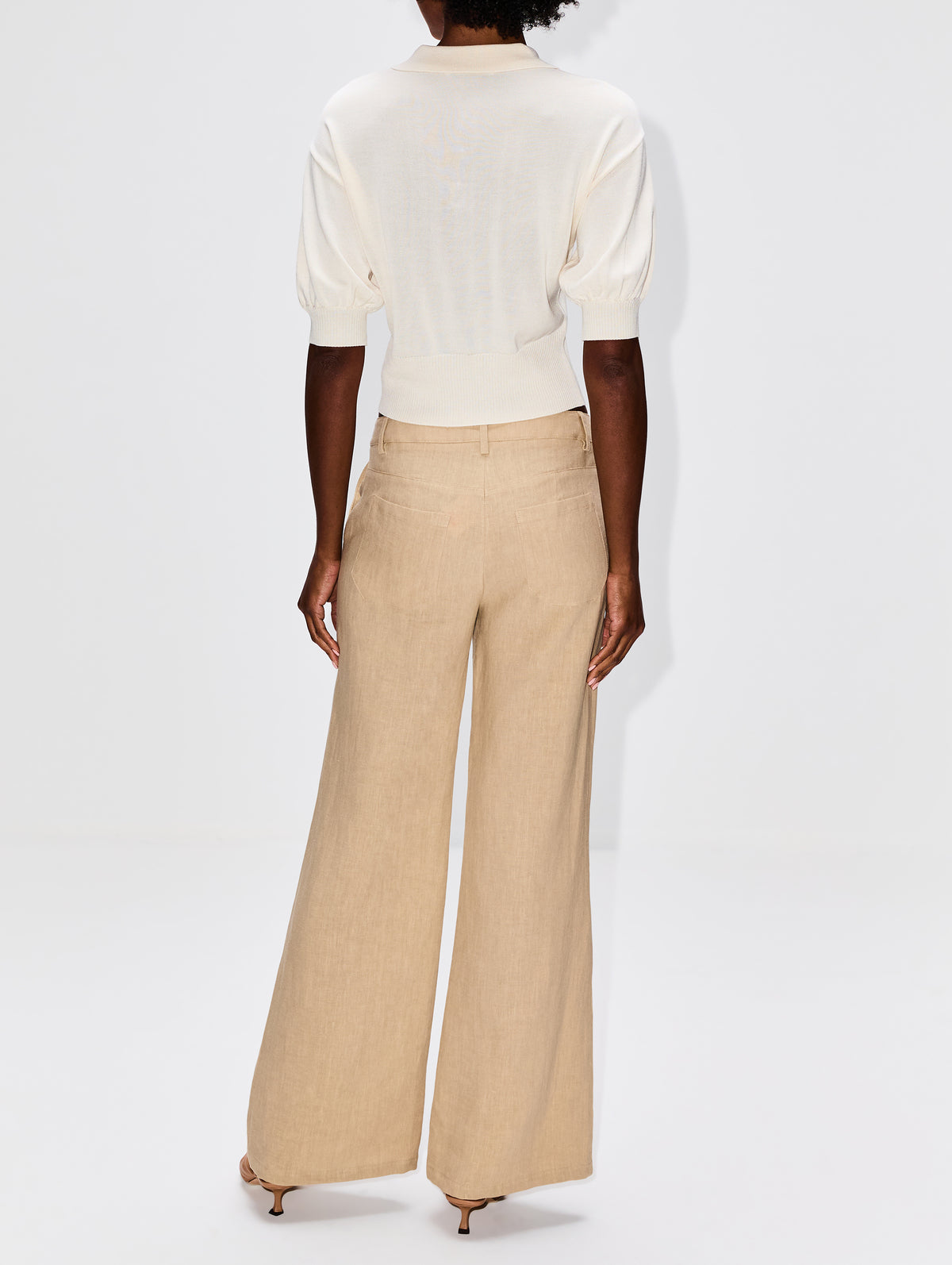 Camile Top,AMIR TAGHI,IVORY,Image 3
