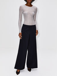 Knit Crewneck Top,TWP,FOGGY,Image 2