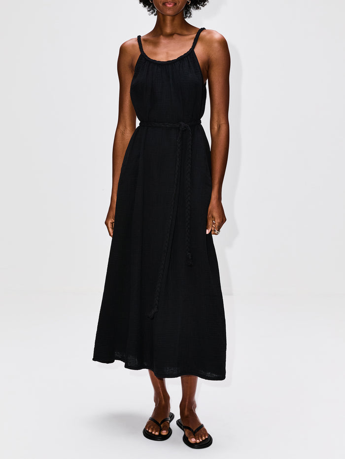 Braiden Dress,XÍRENA,BLACK,Image 1