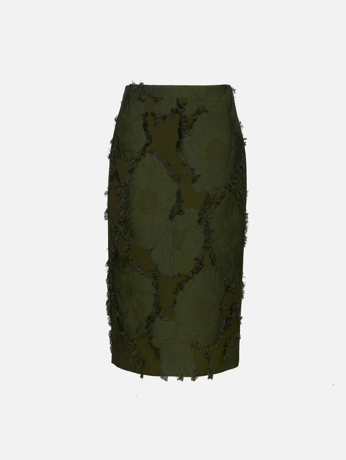Poppy Skirt,GUCCI,GREYISH ARMY GREEN,Image 1