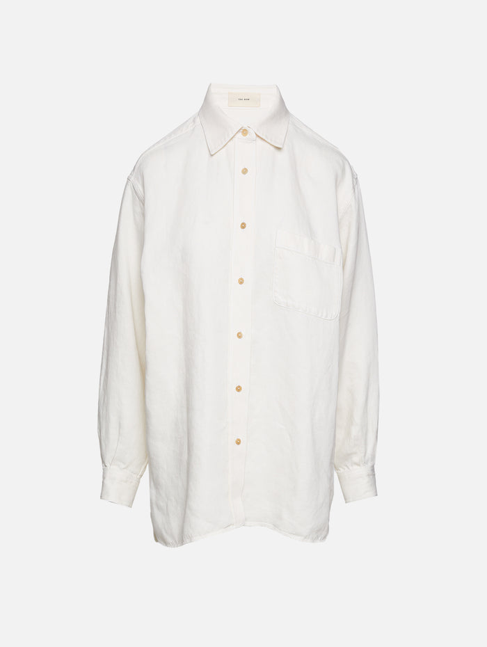 Nesson Shirt,THE ROW,WHITE,Image 1