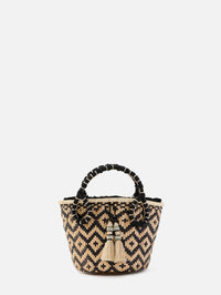 Mythical Ship Mini Bucket Bag,JOHANNA ORTIZ,BLACK/NATURAL,Image 1