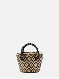 Mythical Ship Mini Bucket Bag,JOHANNA ORTIZ,BLACK/NATURAL,Image 3