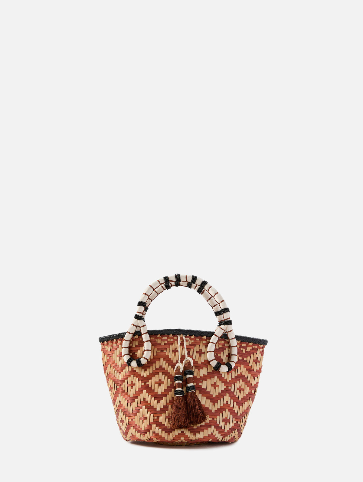 Mythical Ship Mini Bucket Bag,JOHANNA ORTIZ,PAPRIKA/NATURAL,Image 1