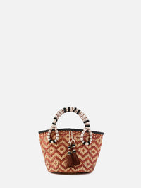 Mythical Ship Mini Bucket Bag,JOHANNA ORTIZ,PAPRIKA/NATURAL,Image 1