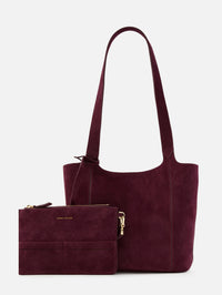 Mini L'Escale Tote,MANU ATELIER,MERLOT,Image 3