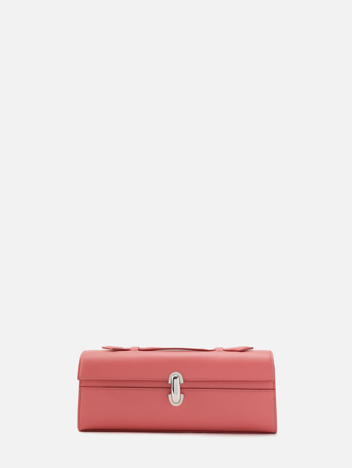 Slim Symmetry Pochette Bag,SAVETTE,CAMELLIA,Image 1