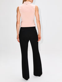 Sleeveless Knit Polo Shirt,FERRAGAMO,BALLET PINK,Image 3