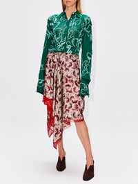 Celina Blouse,DRIES VAN NOTEN,GREEN,Image 2
