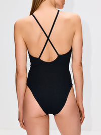 Portia Swimsuit,HUNZA G,BLACK,Image 4