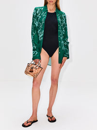Portia Swimsuit,HUNZA G,BLACK,Image 2