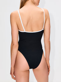 Pamela Swimsuit,HUNZA G,BLACK/WHITE,Image 3