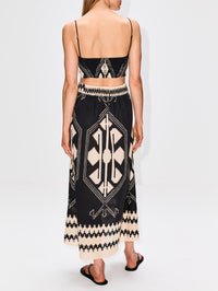 Nudos Del Mar Top,JOHANNA ORTIZ,BLACK/ECRU,Image 3