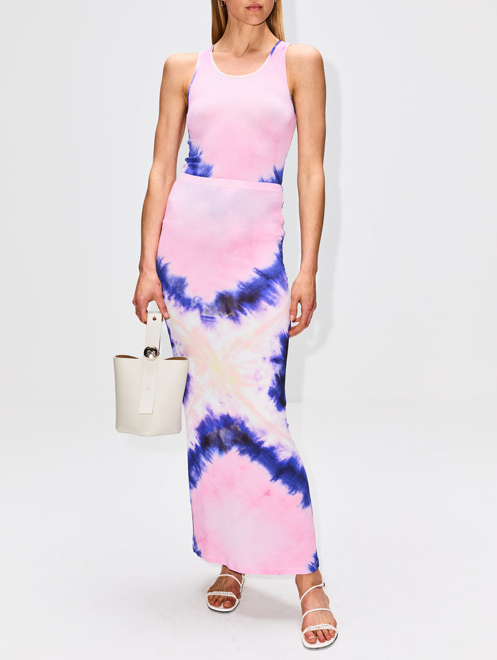 Tie Dye Maxi Skirt,RABANNE,TIE DYE,Image 1