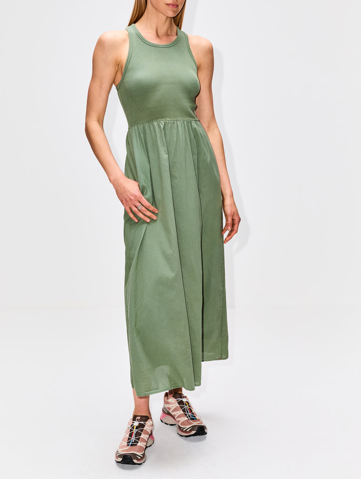 Flynn Dress,XÍRENA,ARMY GREEN,Image 2