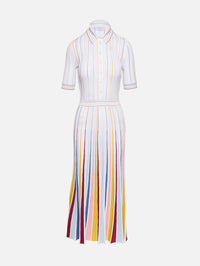 Calypso Pinstripe Dress,GABRIELA HEARST,IVORY MULTI,Image 1