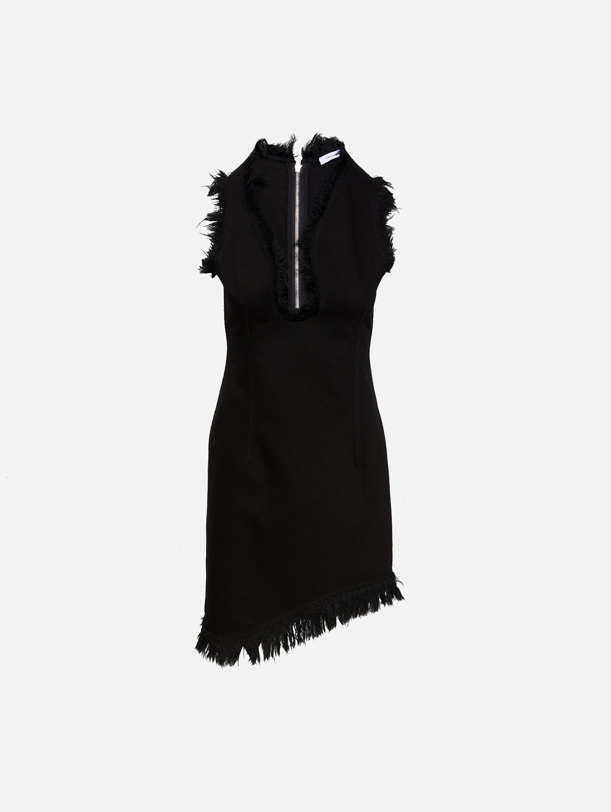 Textured Sleeveless Mini Dress,FERRAGAMO,NERO,Image 1