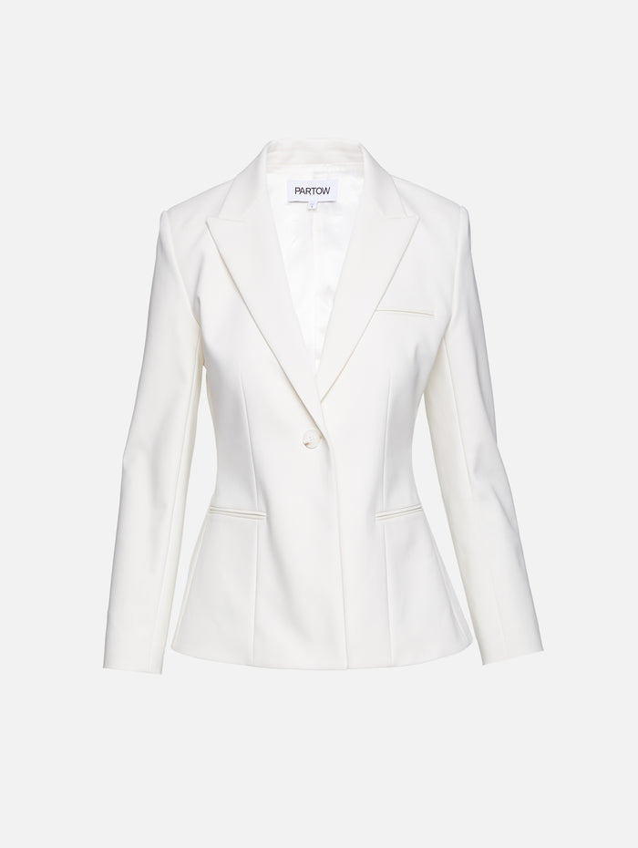 Flynn Jacket,PARTOW,WHITE,Image 1