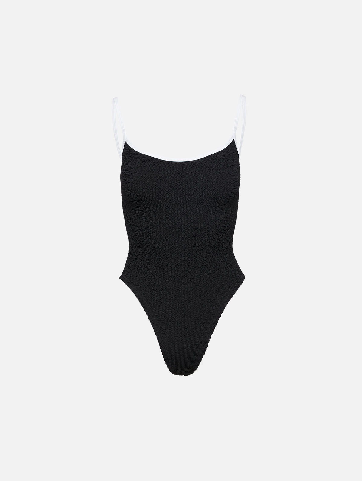 Pamela Swimsuit,HUNZA G,BLACK/WHITE,Image 1