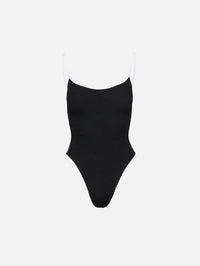 Pamela Swimsuit,HUNZA G,BLACK/WHITE,Image 1