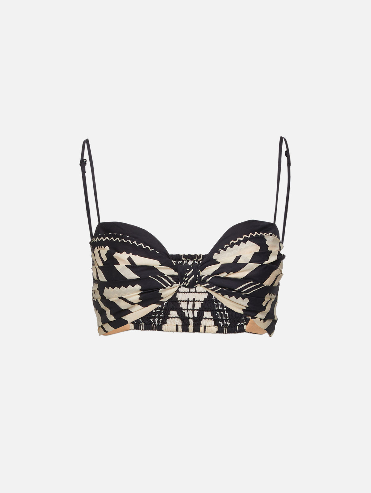 Nudos Del Mar Top,JOHANNA ORTIZ,BLACK/ECRU,Image 1