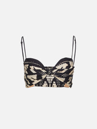 Nudos Del Mar Top,JOHANNA ORTIZ,BLACK/ECRU,Image 1