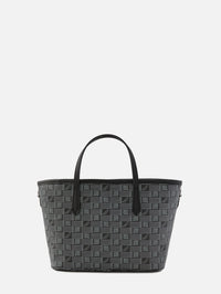 Monaco Tote,MOREAU PARIS,BLACK/NATURAL,Image 3