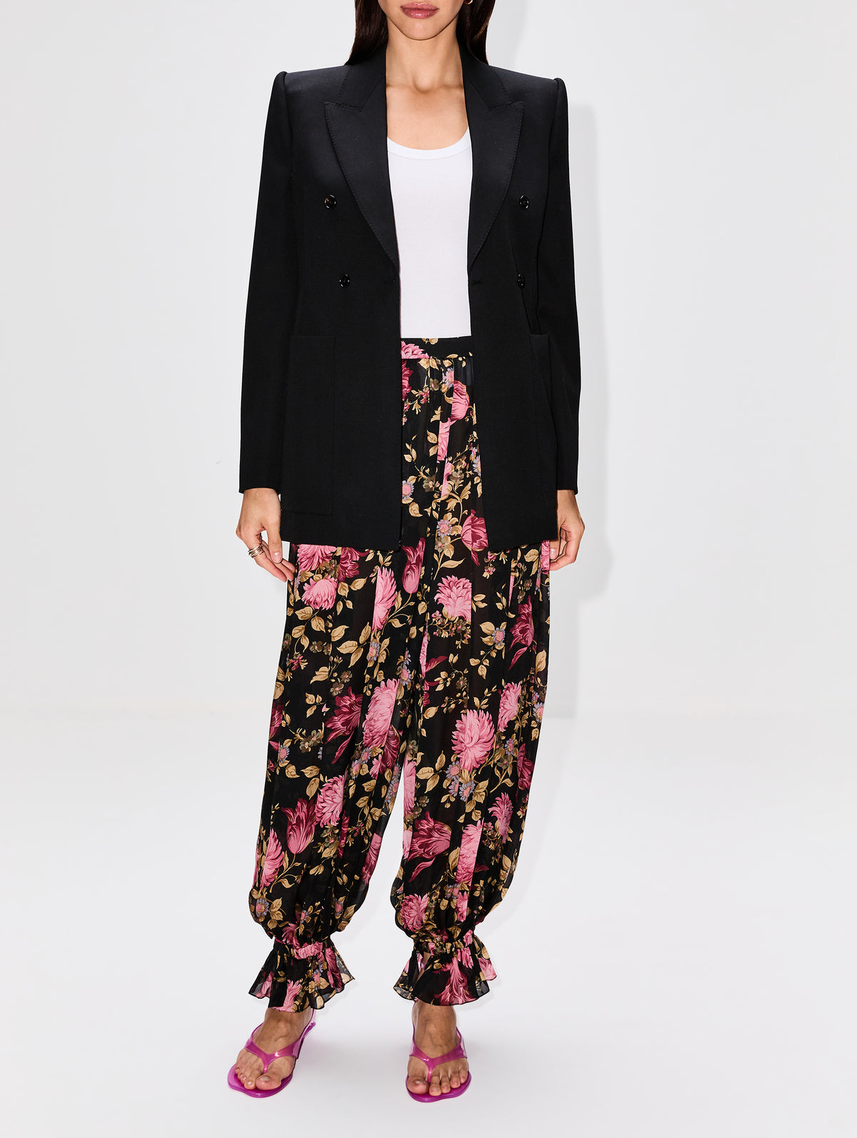 Double Breasted Blazer,CHLOÉ,BLACK,Image 2