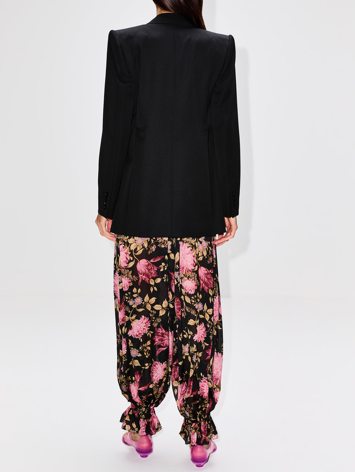 Double Breasted Blazer,CHLOÉ,BLACK,Image 3