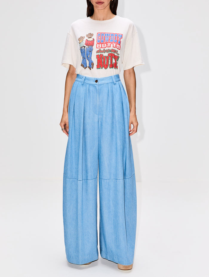 Boyfriend Tee,RE/DONE,VINTAGE WHITE,Image 1