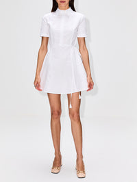 Poplin Dress,GUCCI,WHITE,Image 2