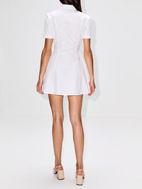 Poplin Dress,GUCCI,WHITE,Image 4