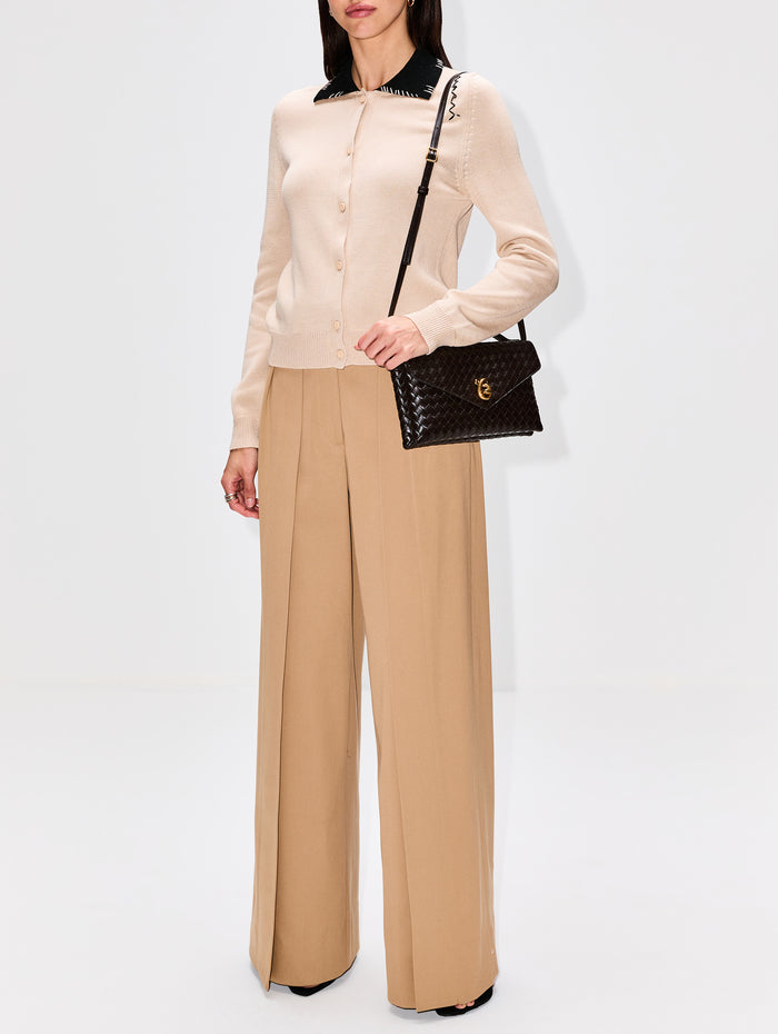 Knot Lock Crossbody Bag,BOTTEGA VENETA,FONDANT,Image 1