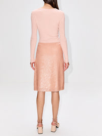 Sequin Midi Skirt,FERRAGAMO,BALLET,Image 4