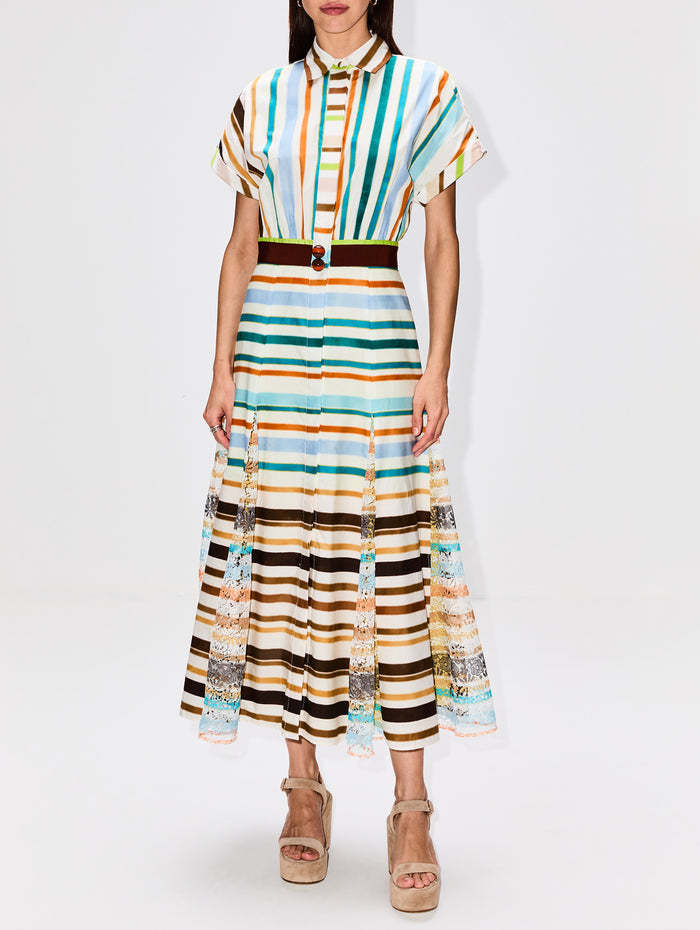 Odila Dress,SILVIA TCHERASSI,MULTI STRIPES,Image 1