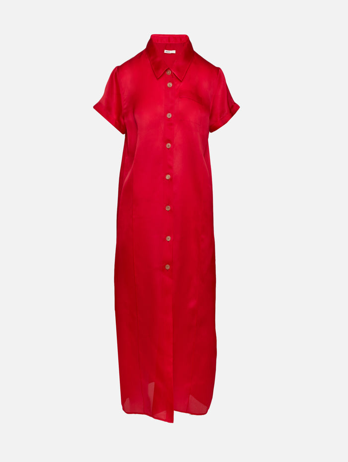 Effy Dress,KHAITE,RASPBERRY,Image 1