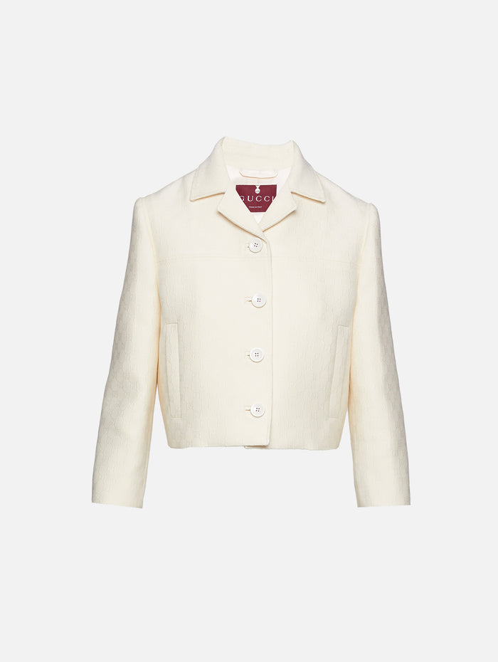 GG Jacket,GUCCI,SOFT WHITE,Image 1